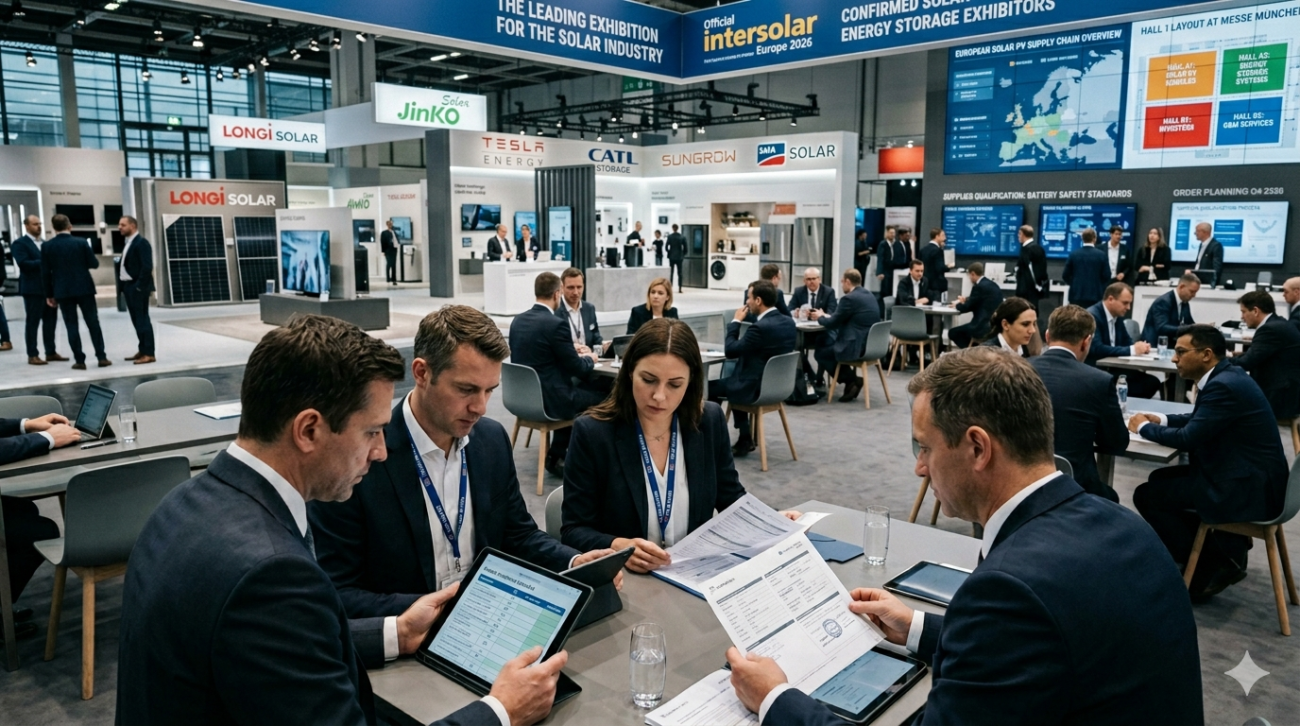 Intersolar Europe exhibitor list for international solar suppliers and B2B buyers