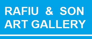 Official logo of Rafiu Adam's art company, designed with a modern aesthetic that represents the brand's identity and artistic vision.