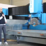 Thibaut machinery processing natural stone ceramic porcelain quartz agglomerated materials and concrete - French design and manufacturing - adaptable to unique project requirements