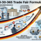 3-30-365 trade fair formula showing visibility timeline from 3-day booth to 30-day conversion window to 365-day global credibility infrastructure