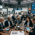 Official CastForge Stuttgart exhibitor list 2026 preview showing confirmed casting and forging suppliers, machining services, and hall layout at Messe Stuttgart