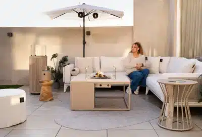 Cosi_A_20241235_1 Cosi outdoor gas heater collection - gas lanterns fire tables and patio heaters - KIWA Gastec approved - designed in the Netherlands for European gardens and hospitality