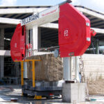 Pellegrini multi-wire block cutter for squaring marble and granite - cutting multiple slabs simultaneously from single block - high productivity stone processing - Italian technology