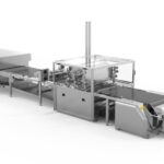 Aasted Jensen Line advanced chocolate moulding for complex products - high efficiency precision depositing integrated cooling - for solid chocolates filled pralines and seasonal items