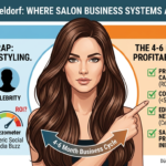 Salon owner evaluating professional hair color consistency at TOP HAIR Düsseldorf booth