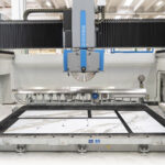 CMS waterjet cutting system for intricate stone shapes and hard materials - precision cutting for marble granite composite - digital control and automation