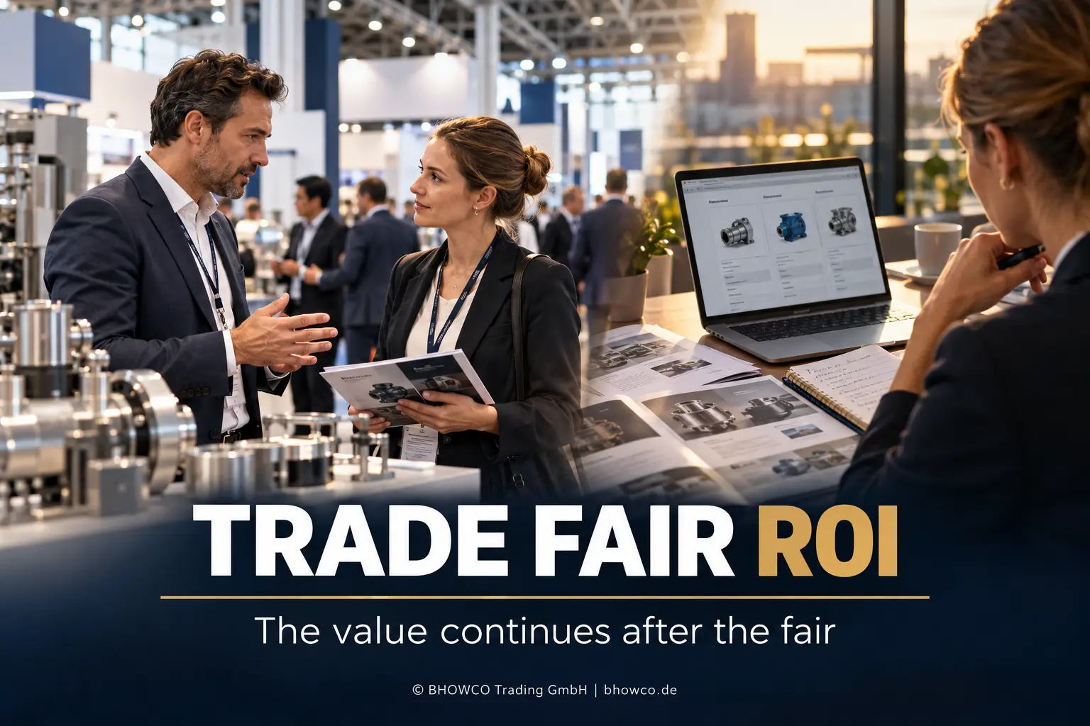 Trade fair ROI after an industrial exhibition: exhibitor meeting followed by B2B supplier evaluation