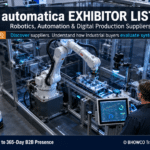 automatica Munich Exhibitor list showing industrial buyers evaluating robotics, machine vision and integrated automation suppliers.