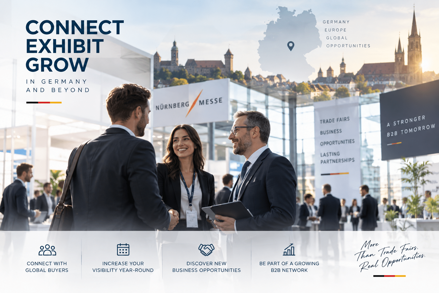 Germany Expo Hub connecting international exhibitors, buyers and B2B professionals through Germany’s trade fair ecosystem.