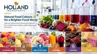Holland Ingredients B.V. – Natural Food Colours & Applications Holland Ingredients B.V. natural food colours for confectionery, bakery, dairy, ice cream, beverages, chocolate and cheese