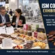 ISM Cologne exhibitor list guide showing B2B buyers tasting sweets and snacks while evaluating supplier compliance, ingredients and production capabilities.